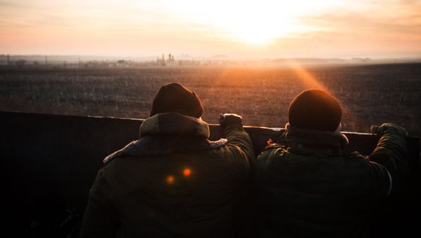 Ополченцы ДНР в Донецкой области