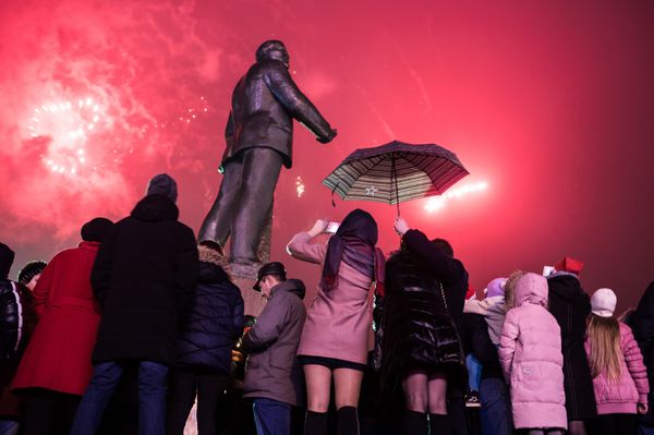 Празднование Нового года в Симферополе