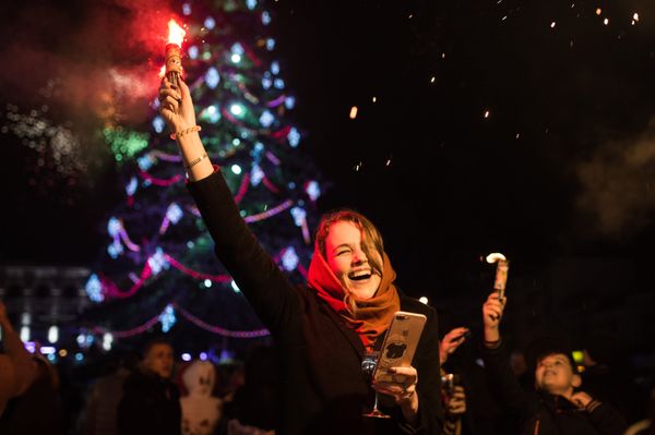 Празднование Нового года в Симферополе