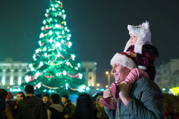 Празднование Нового года в Симферополе