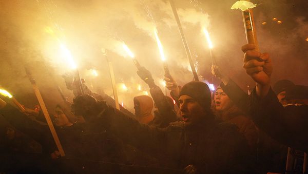 Шествие в Киеве, 1 января 2018