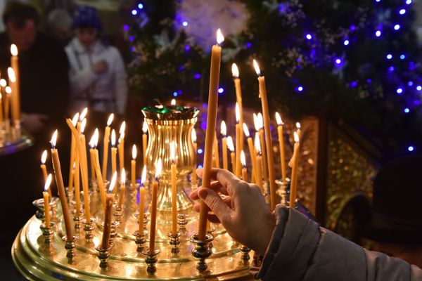 Рождественское всенощное бдение в Александро-Невском кафедральном соборе в Симферополе Рождественское всенощное бдение в Александро-Невском кафедральном соборе в Симферополе