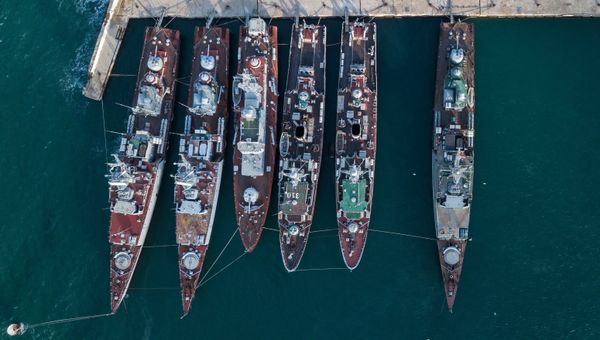 Военные корабли, принадлежащие Украине, в Крыму