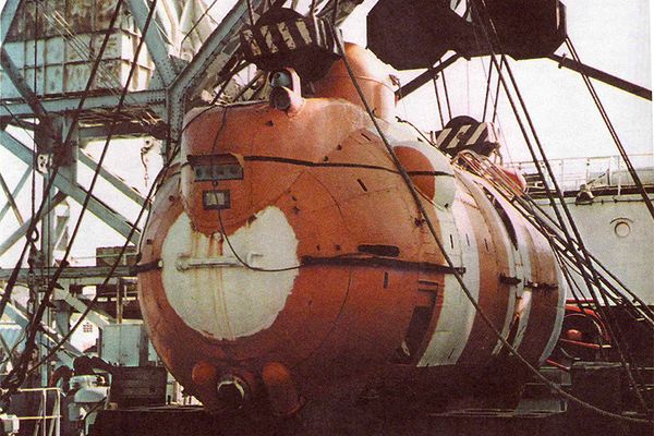 Один из автономных рабочих снарядов Черноморского флота 