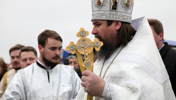 В Севастополе на Херсонеса Таврического состоялся крестный ход и освящение воды в честь Крещения Господня