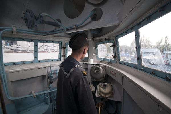 Ходовая рубка подводной лодки Запорожье ВМС Украины. Сентябрь, 2013 год