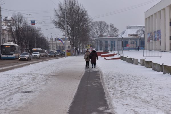 Заснеженный Симферополь Заснеженный Симферополь