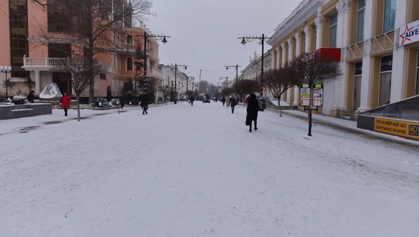 Заснеженный Симферополь