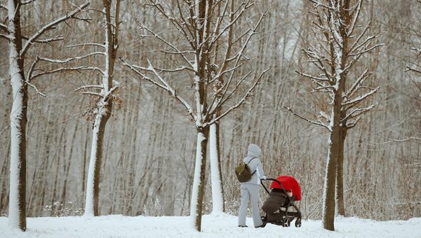 Прогулка с ребенком в зимнем парке
