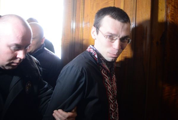 Журналист Василий Муравицкий в Королевском районном суде в Житомире.