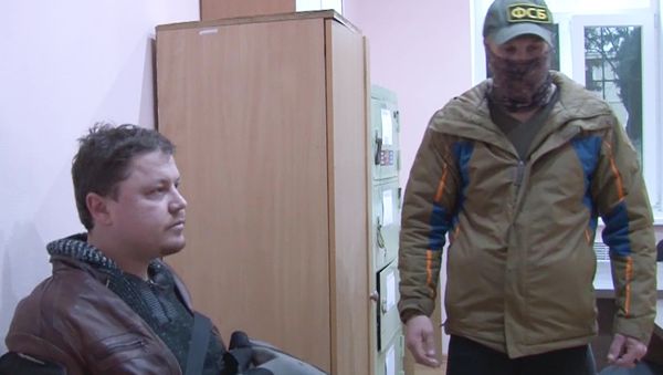 Гражданин Украины Константин Давыденко, задержанный сотрудниками ФСБ РФ в Симферополе. 12 февраля 2018