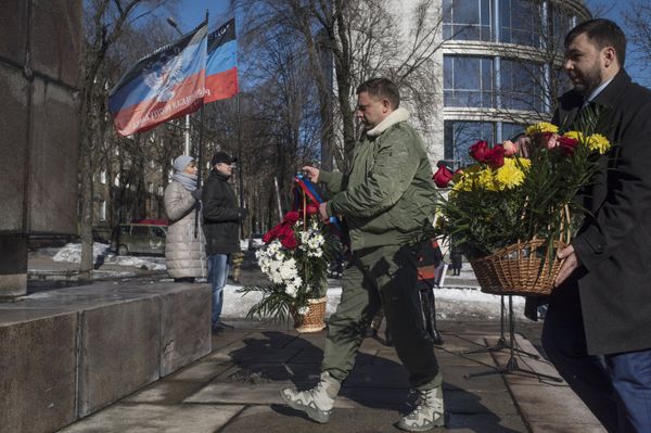 Митинг, посвященный годовщине образования Донецко-Криворожской республики