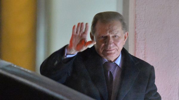 Экс-президент Украины Леонид Кучма. Встреча контактной группы по Украине в Минске Экс-президент Украины Леонид Кучма. Встреча контактной группы по Украине в Минске