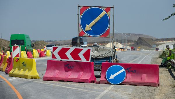 Строительство автомобильных подходов к мосту через Керченский пролив