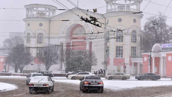 Снегопад в Симферополе. 1 марта 2018