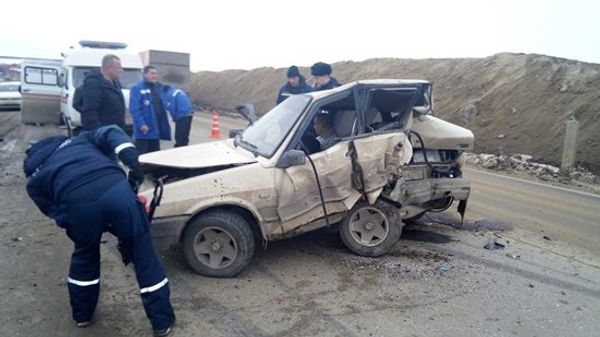ДТП на трассе Симферополь - Феодосия в районе поселка Зуя