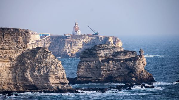 Мыс Тарханкут в Крыму.