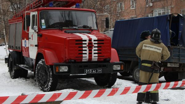 На месте взрыва в Донецке