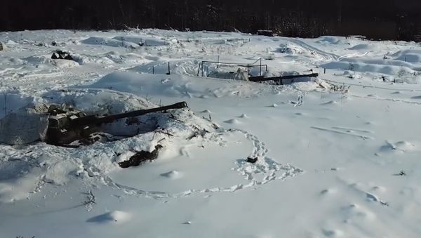 Cтрельбы снарядами Краснополь. Кадры Минобороны России