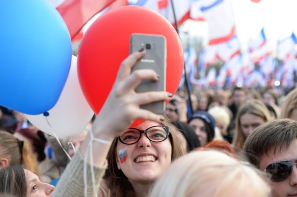 Митинг в Севастополе в честь годовщины воссоединения Крыма с Россией