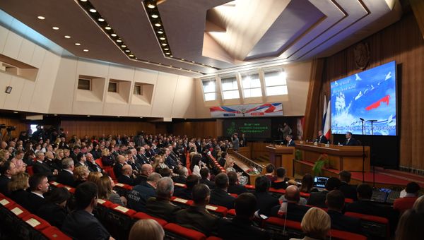Торжественное собрание по случаю четвертой годовщины воссоединения Крыма с Россией Торжественное собрание по случаю четвертой годовщины воссоединения Крыма с Россией