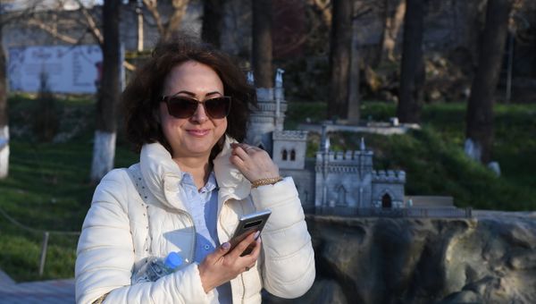 Международный наблюдатель с Украины Татьяна Меле, которая приехала в Крым на выборы президента РФ