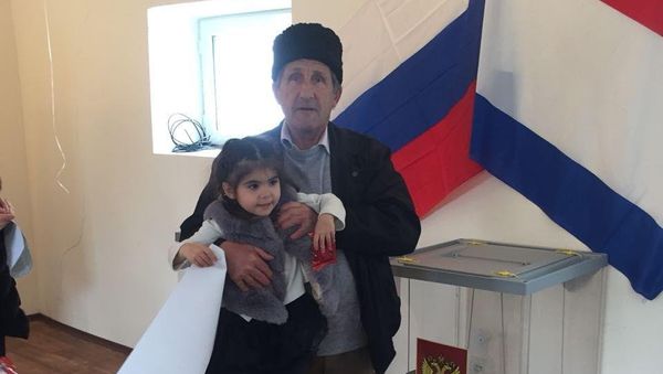 Голосование в селе Куйбышево Бахчисарайского района. 18 марта 2018