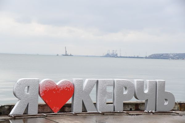 Снег в Керчи. 22 марта 2018