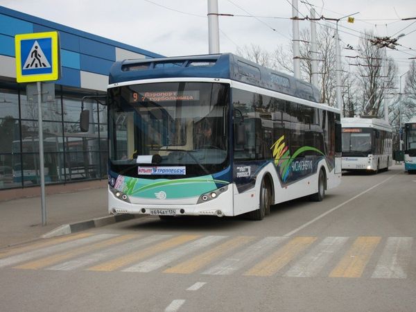 Новый электробус вышел на маршрут в Симферополе