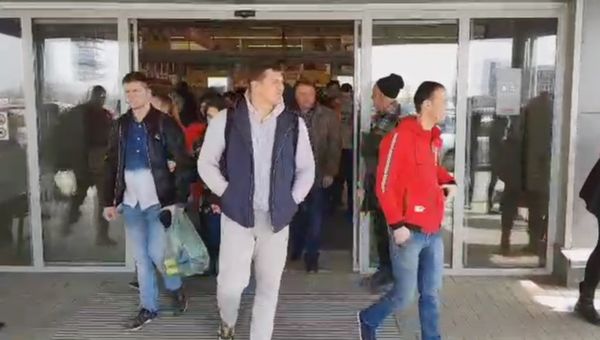 Видео проверки системы противопожарной безопасности в ТРЦ Южная галерея в Симферополе