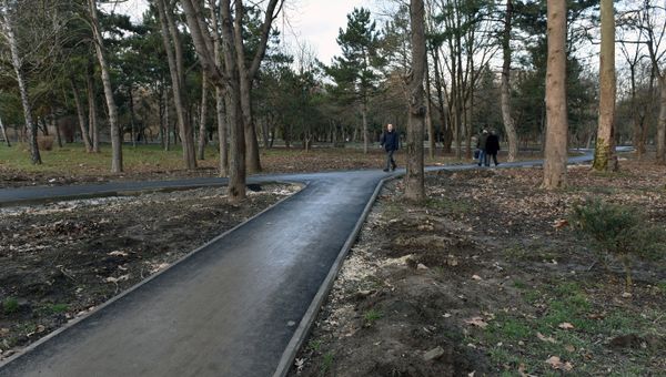 Реконструкция в парке имени Гагарина в Симферополе