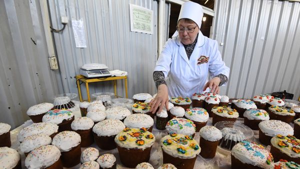 Пасхальные куличи, изготовленные на хлебозаводе Крымхлеб Пасхальные куличи, изготовленные на хлебозаводе Крымхлеб