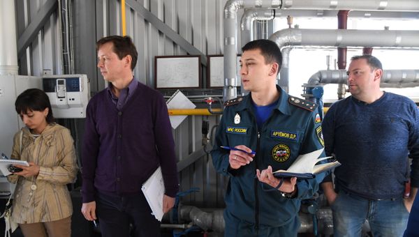 Проверка состояния пожарной безопасности в ТЦ Центрум в Симферополе