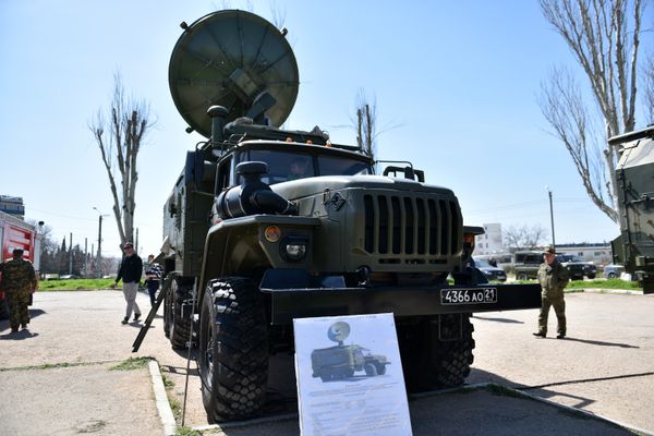 Выставка военной техники в рамках празднования Дня ПВО в Севастополе