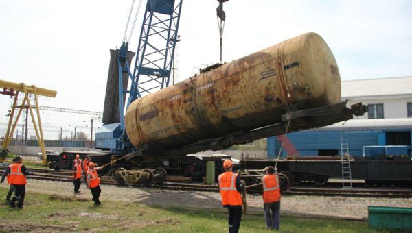 Сотрудники Крымской железной дороги ликвидируют условную аварию на железнодорожных путях Сотрудники Крымской железной дороги ликвидируют условную аварию на железнодорожных путях