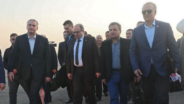 Глава Крыма Сергей Аксенов встретил сирийскую делегацию, которая прибыла в Крым для участия в ЯМЭФ