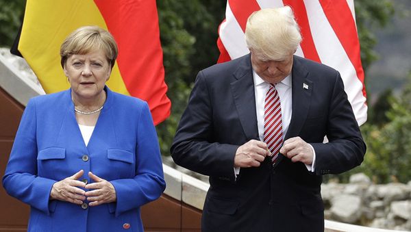 Канцлер Германии Ангела Меркель и президент США Дональд Трамп
