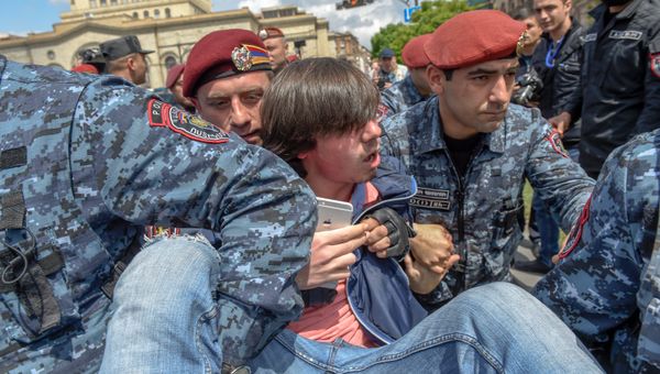 Протесты в Ереване, Армения. 22 апреля 2018