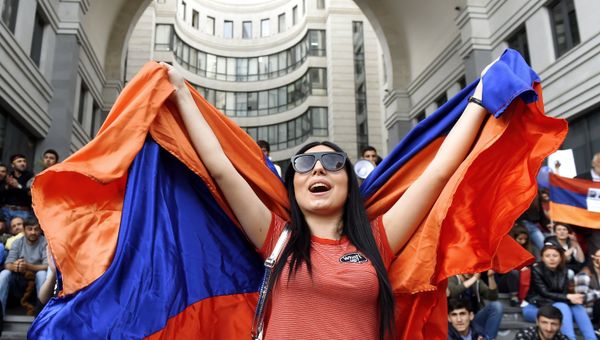 Акции протеста оппозиции в Ереване