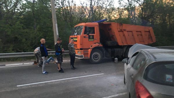 Тройное ДТП на алуштинской трассе