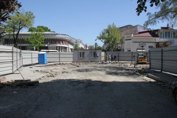  Второй этап реконструкции улицы Пушкина в центре Симферополя 