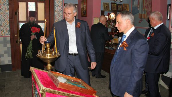 Траурные мероприятия на территории мемориала жертвам фашистской оккупации Крыма 1941-1944 годов Концлагерь Красный в селе Мирное Симферопольского района