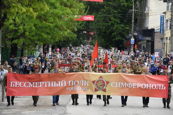 Шествие Бессмертного полка в Симферополе. 9 мая 2018