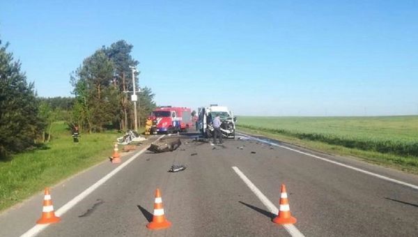 Авария в Брестской области Белоруссии, в которой пострадали дети из футбольной команды с Украины