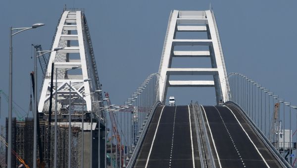 Открытие автомобильной части Крымского моста