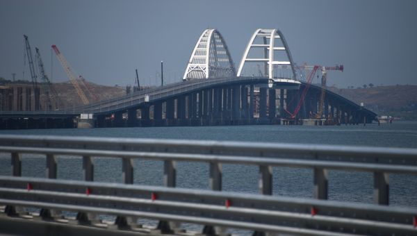 Открытие автомобильной части Крымского моста