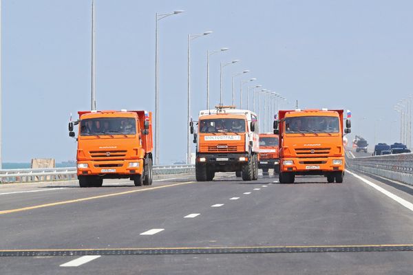 Открытие автодорожной части Крымского моста 