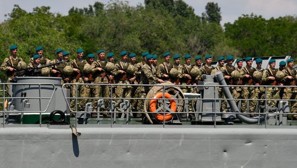 Праздничное мероприятие по случаю Дня украинского морпеха в Николаеве