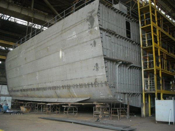 Готовая секция корвета проекта 58250