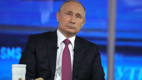 Прямая линия с президентом РФ В. Путиным